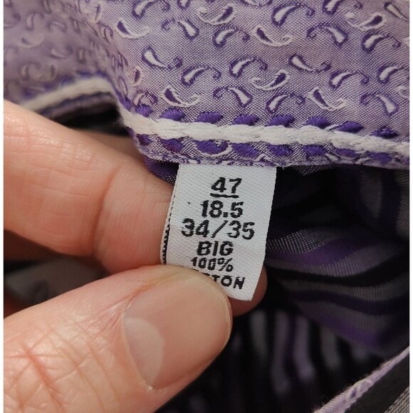 Robert Graham Size 18.5 Big Long Sleeve Button Front Shirts Lot of 2 NWOT - Picture 9 of 10